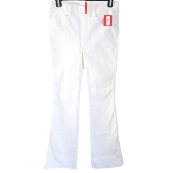 NWOT SPANX Flare Denim Jean Leggings In White Size SP - Picture 4 of 5